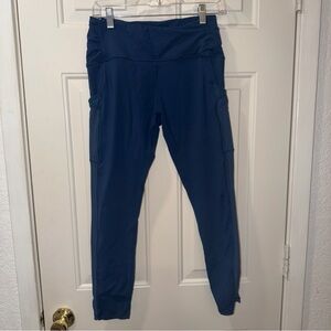 Lululemon Fast Free High-Rise 7/8 Tight Leggings Women's 6 Blue Pockets